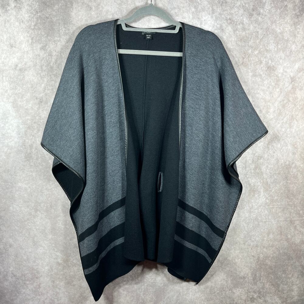 Ann Taylor Factory Wrap Cardigan Sweater Womens One Size Gray Tie Casual Career